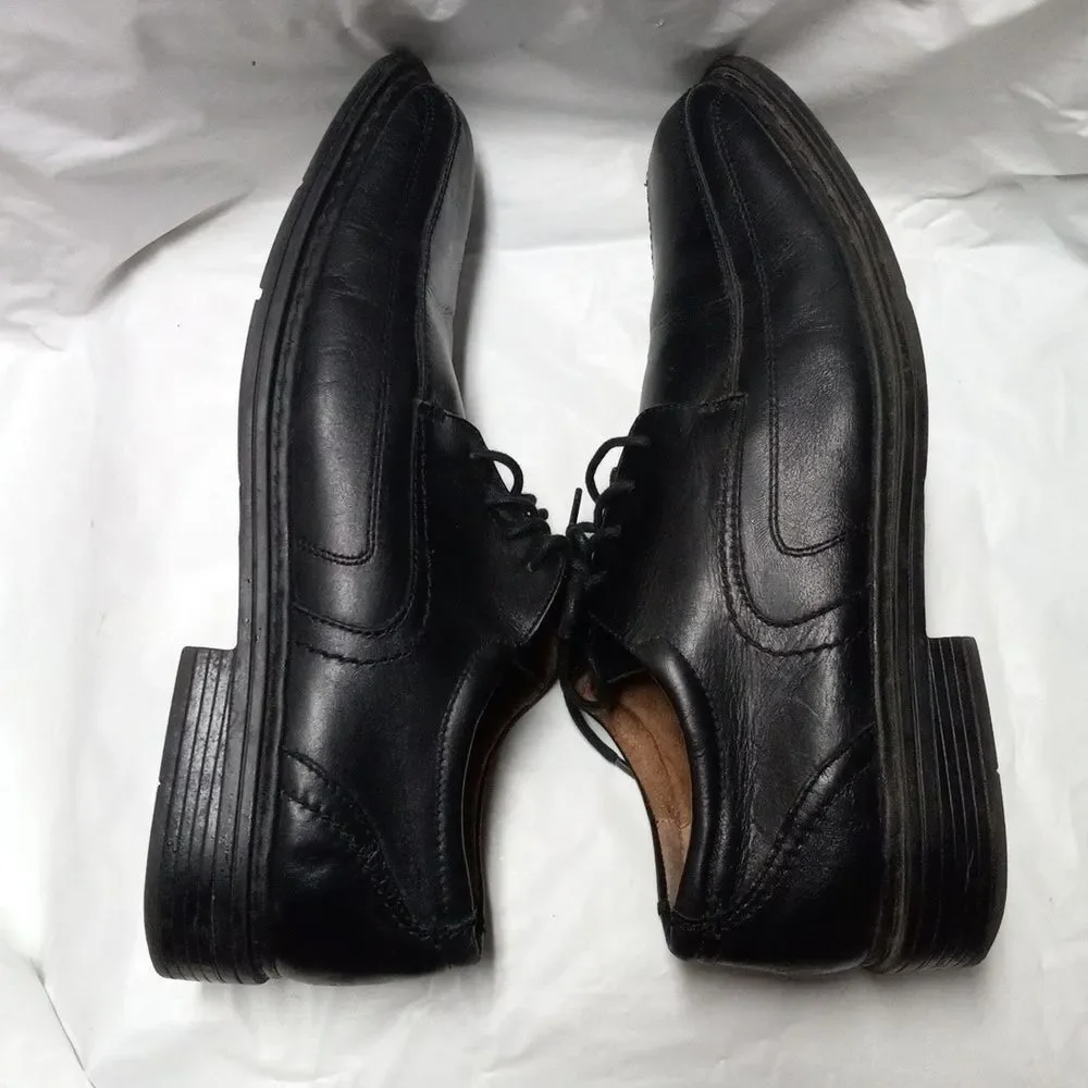 Florsheim Shoes Mens 11 Casual Oxfords Black Leather Derby Comfort